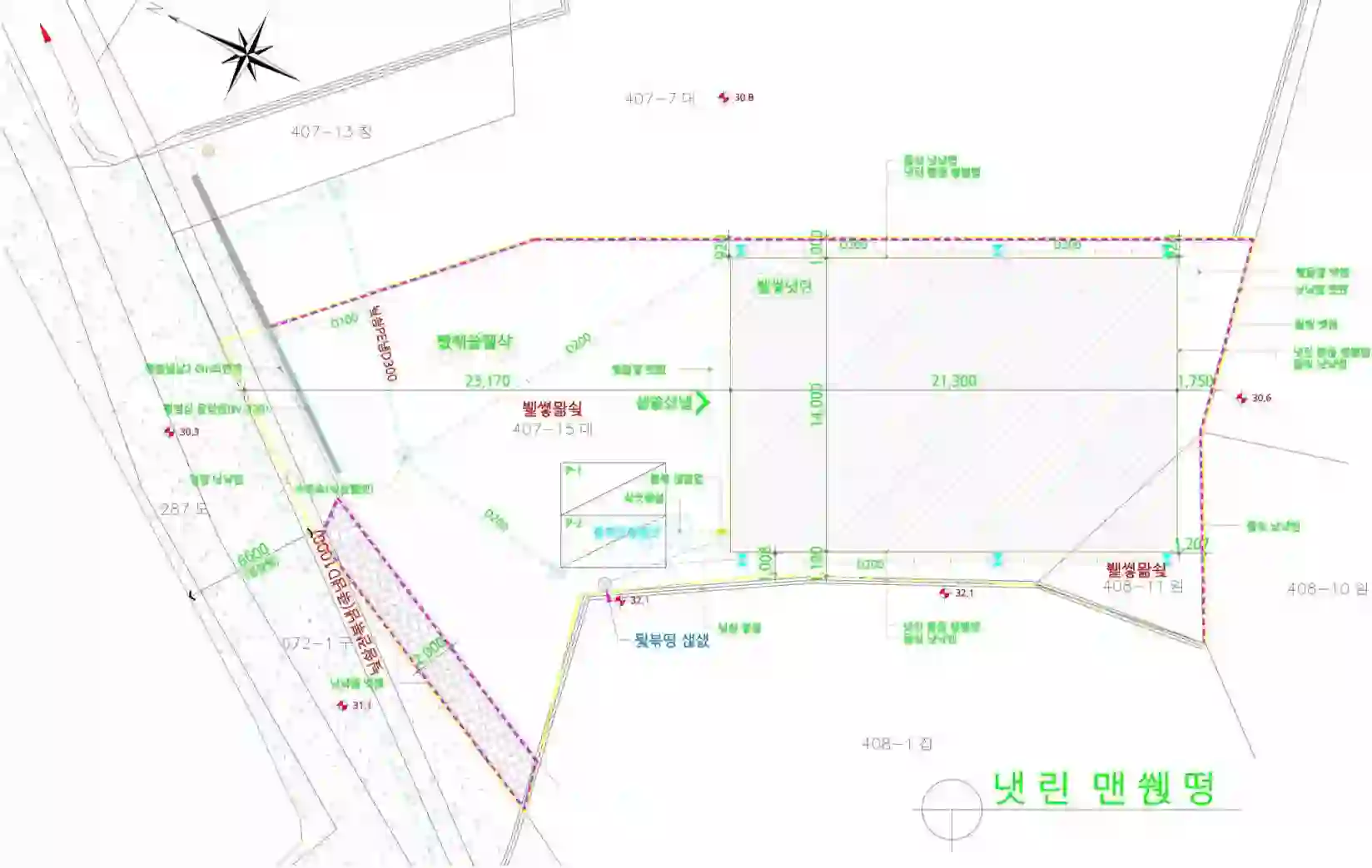 사리현동 407-15 배치도 이미지